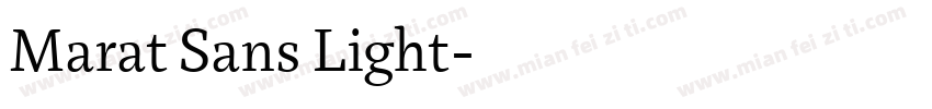 Marat Sans Light字体转换